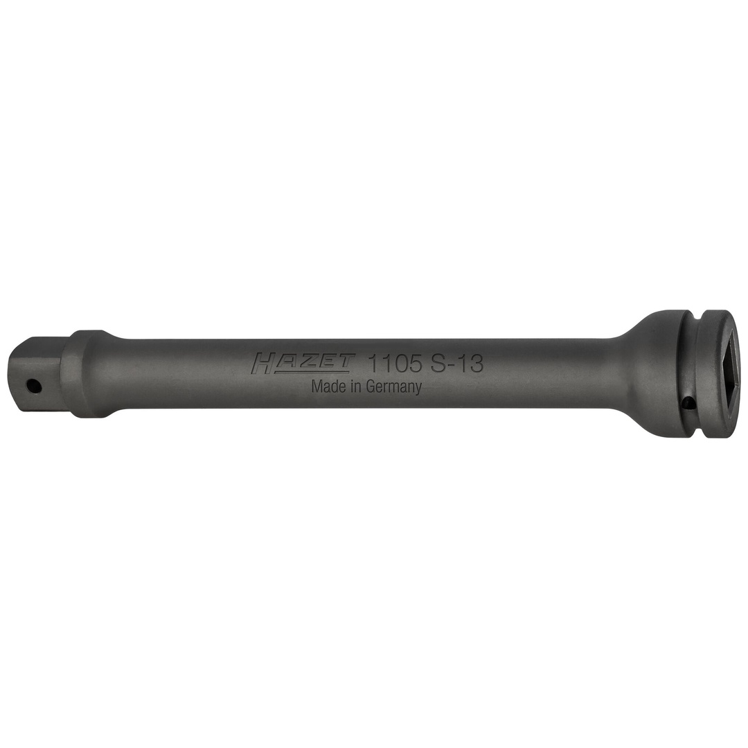 Hazet Schlag-Maschinenschrauber Verlängerung 1105S-13, 1 (25 mm) Vierkant hohl, 1 (25 mm) Vierkant massiv, Länge 330 mm