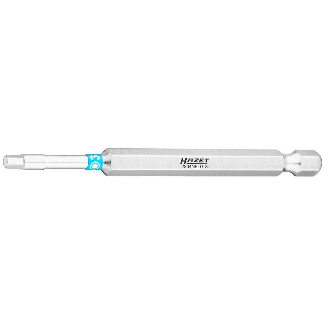 Hazet Bit 1/4 (6,3 mm) Sechskant massiv, Innen Sechskant Profil, SW 3 mm