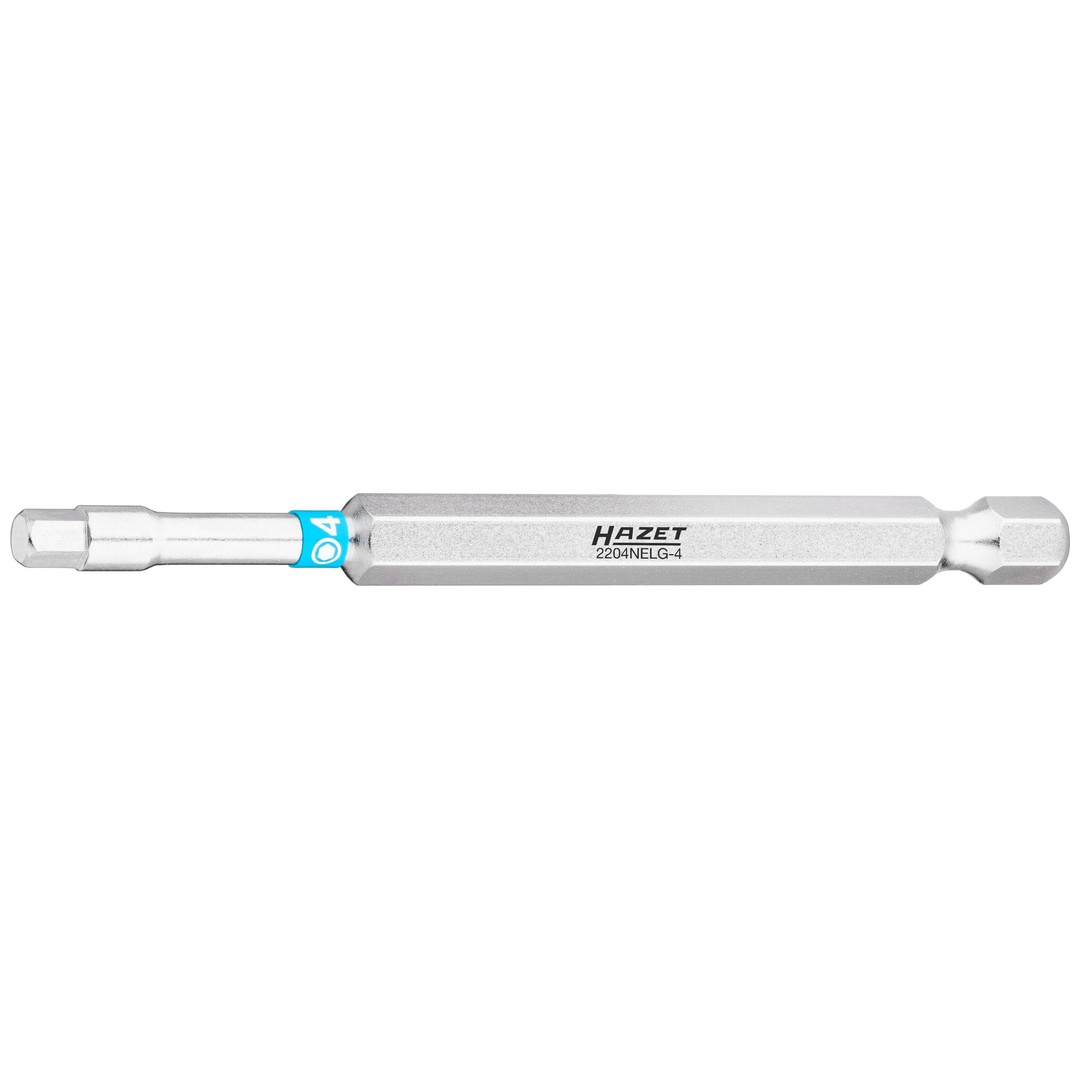 Hazet Bit 1/4 (6,3 mm) Sechskant massiv, Innen Sechskant Profil, SW 4 mm