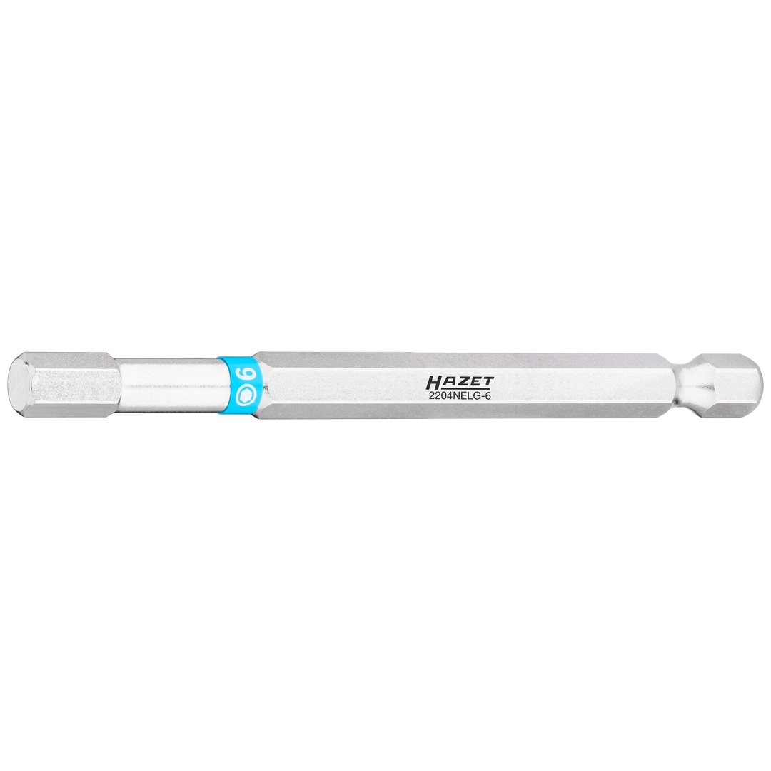 Hazet Bit 1/4 (6,3 mm) Sechskant massiv, Innen Sechskant Profil, SW 6 mm