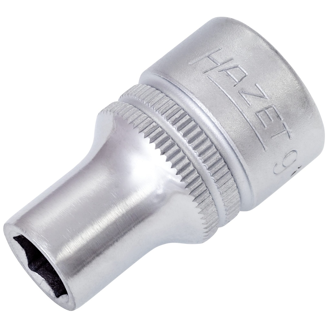 Hazet Steckschlüsseleinsatz 900-9, 1/2 (12,5 mm) Vierkant hohl, Außen Sechskant-Tractionsprofil, SW 9 mm
