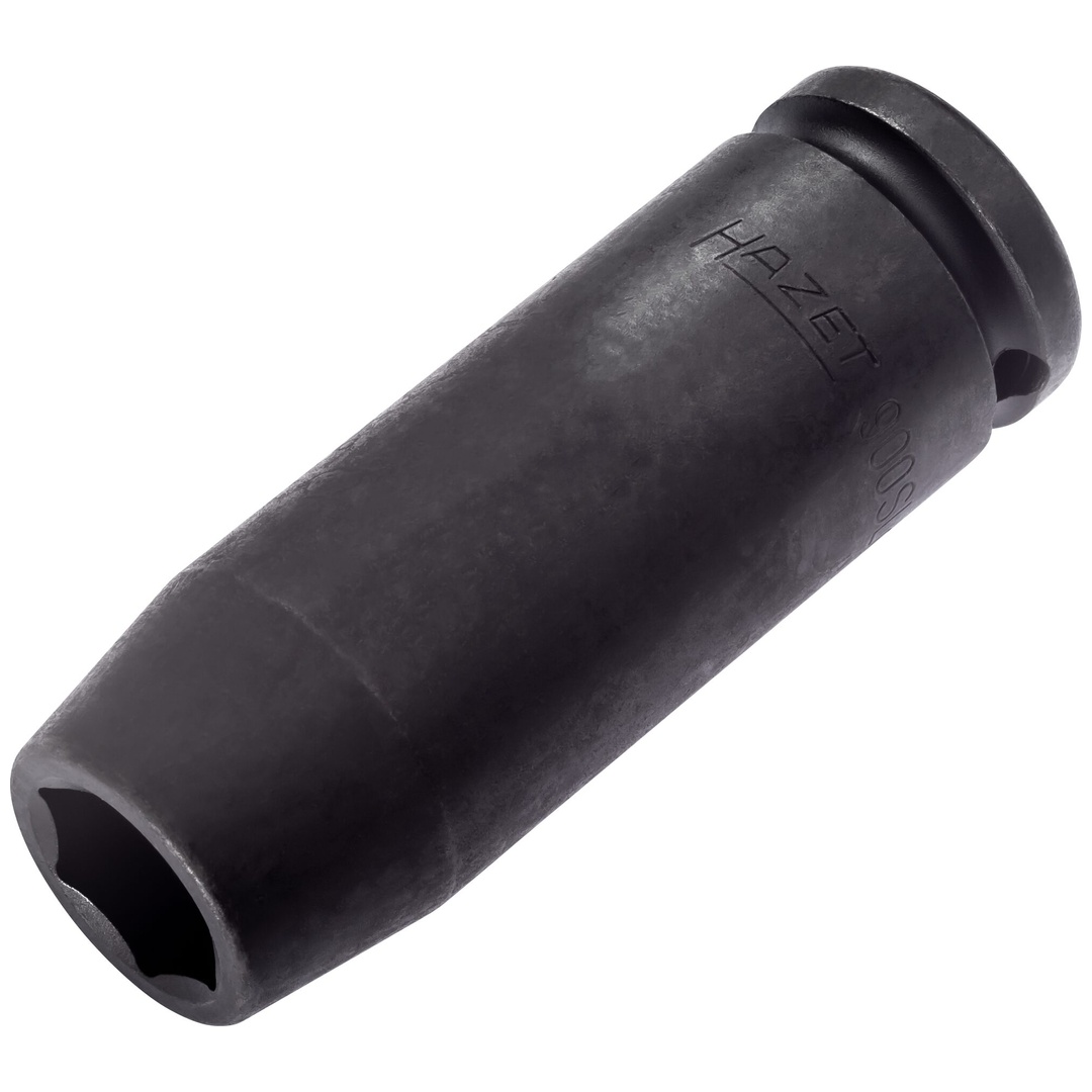 Hazet Schlag-Maschinenschrauber Steckschlüsseleinsatz 900SLG-16, 1/2 (12,5 mm) Vierkant hohl, Außen Sechskant-Tractionsprofil, SW 16 mm