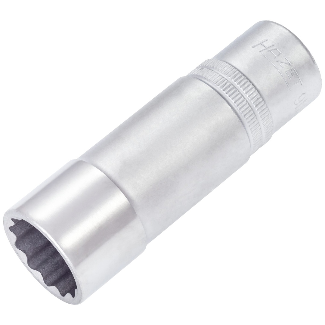 Hazet Steckschlüsseleinsatz 900TZ-20.8-13/16, 1/2 (12,5 mm) Vierkant hohl, Außen Doppelsechskant-Tractionsprofil, SW 20,8 mm, 13/16