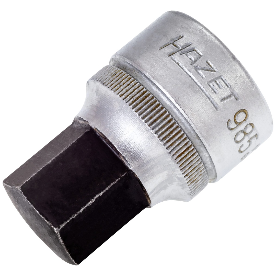 Hazet Schraubendreher-Steckschlüsseleinsatz 985-17, 1/2 (12,5 mm) Vierkant hohl, Innen Sechskant Profil, SW 17 mm