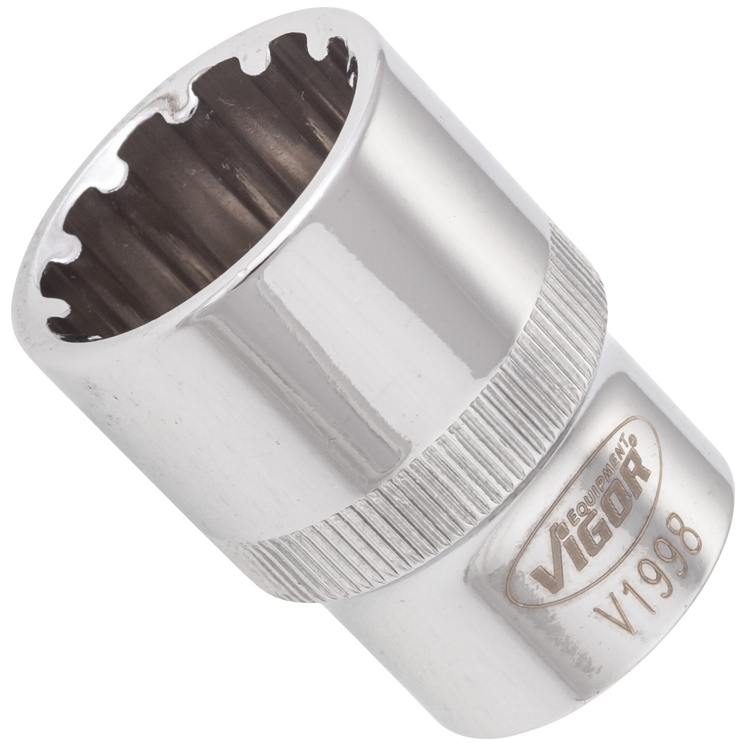 VIGOR Steckschlüsseleinsatz, 1/2 (12,5 mm) Vierkant hohl, Multiprofil, SW 20 mm