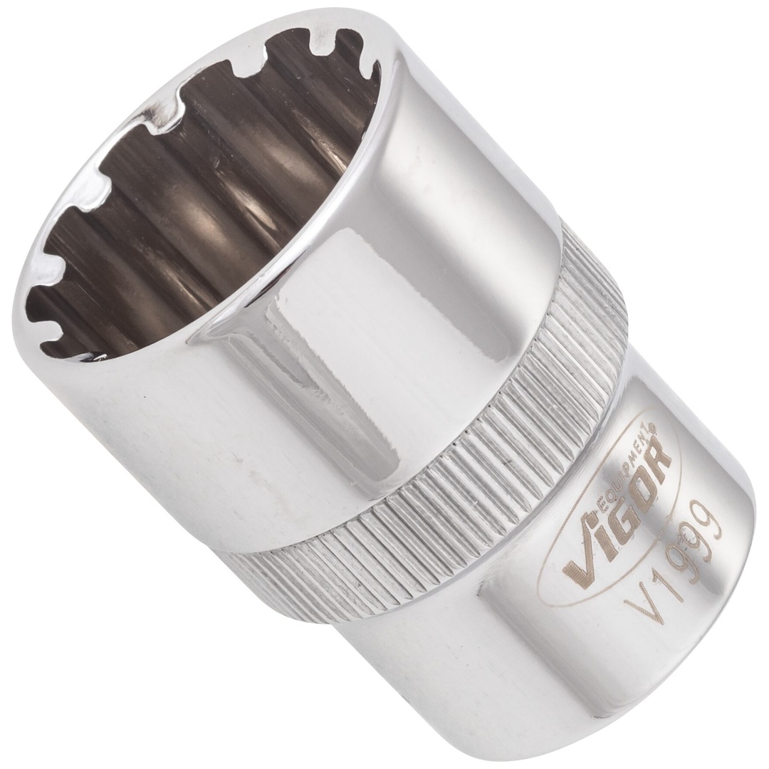 VIGOR Steckschlüsseleinsatz, 1/2 (12,5 mm) Vierkant hohl, Multiprofil, SW 21 mm