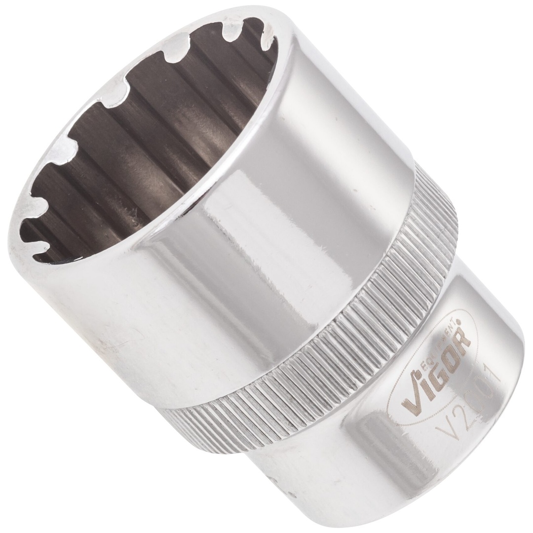 VIGOR Steckschlüsseleinsatz, 1/2 (12,5 mm) Vierkant hohl, Multiprofil, SW 24 mm