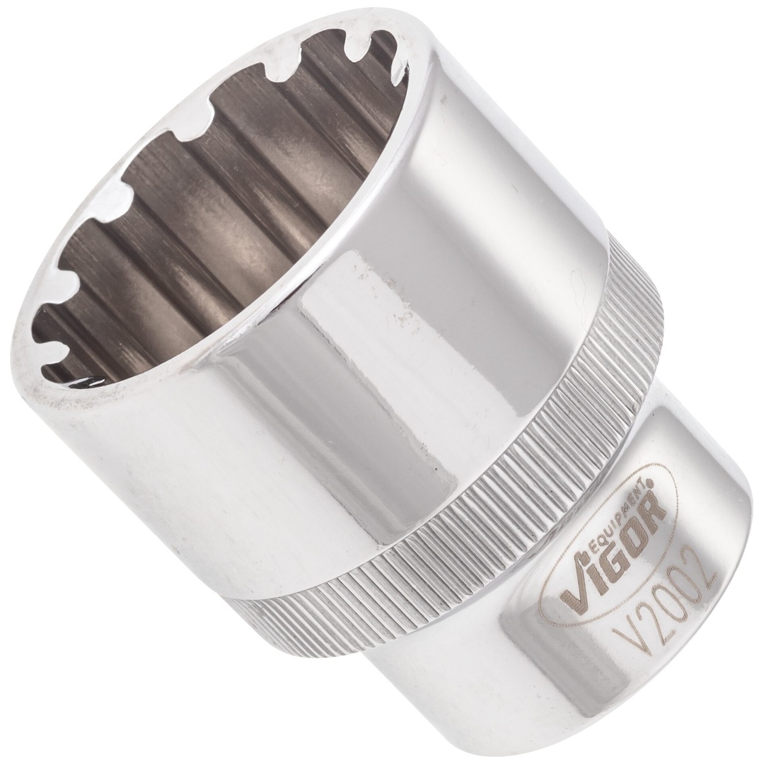 VIGOR Steckschlüsseleinsatz, 1/2 (12,5 mm) Vierkant hohl, Multiprofil, SW 27 mm