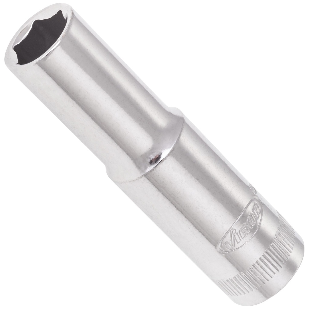 VIGOR Steckschlüsseleinsatz, lang, 3/8 (10 mm) Vierkant hohl, Außen Sechskant Profil, SW 10 mm