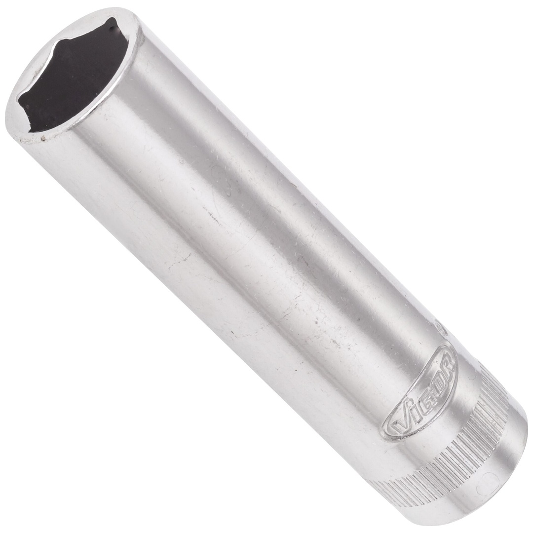 VIGOR Steckschlüsseleinsatz, lang, 3/8 (10 mm) Vierkant hohl, Außen Sechskant Profil, SW 12 mm