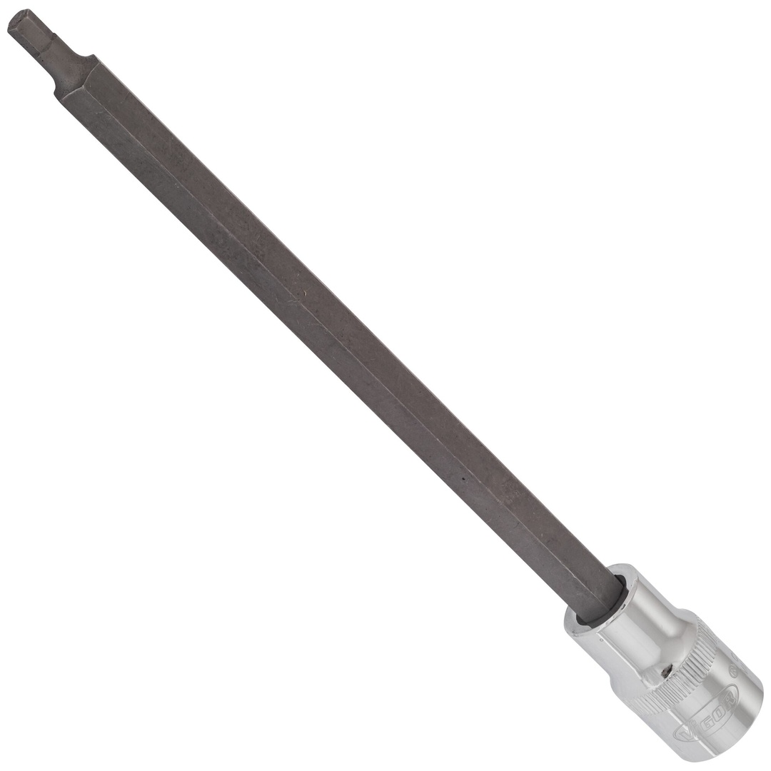 VIGOR Schraubendrehereinsatz, V2087, 1/2 (12,5 mm) Vierkant hohl, Innen Sechskant Profil, SW 5 mm