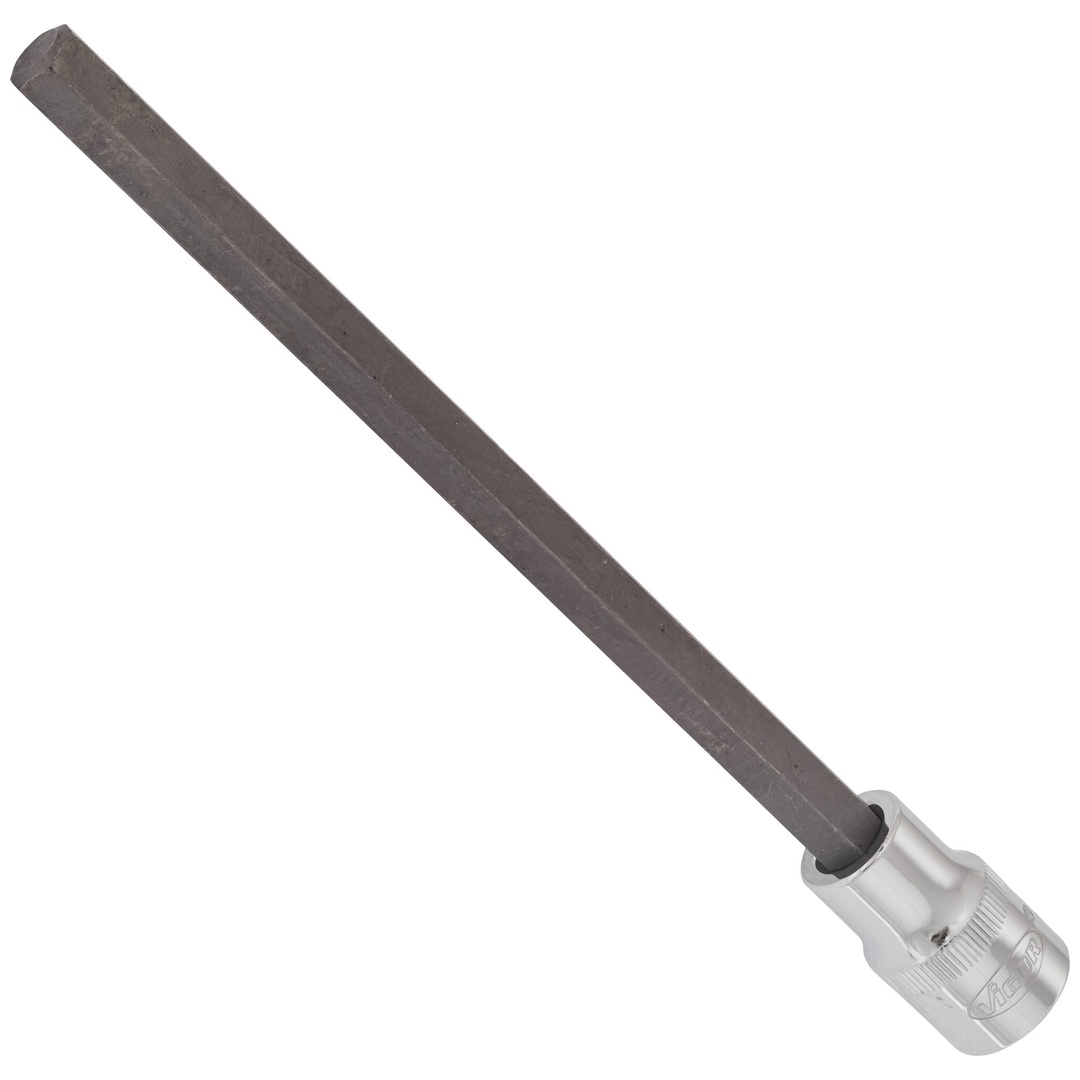 VIGOR Schraubendrehereinsatz, V2091, 1/2 (12,5 mm) Vierkant hohl, Innen Sechskant Profil, SW 10 mm