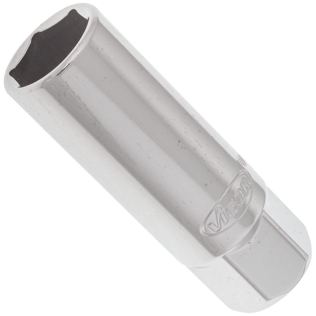 VIGOR Zündkerzen-Einsatz, 3/8 (10 mm) Vierkant hohl, Außen Sechskant Profil, SW 16 mm