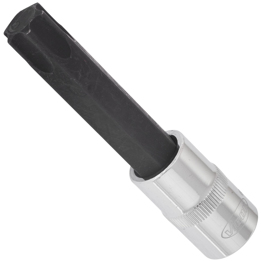 VIGOR Schraubendrehereinsatz, V2172, 1/2 (12,5 mm) Vierkant hohl, Innen TX Profil, SW T70
