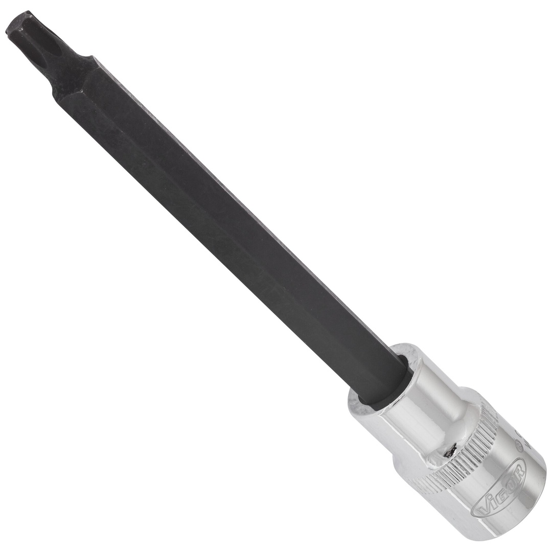 VIGOR Schraubendrehereinsatz, V2173, 1/2 (12,5 mm) Vierkant hohl, Innen TX Profil, SW T40