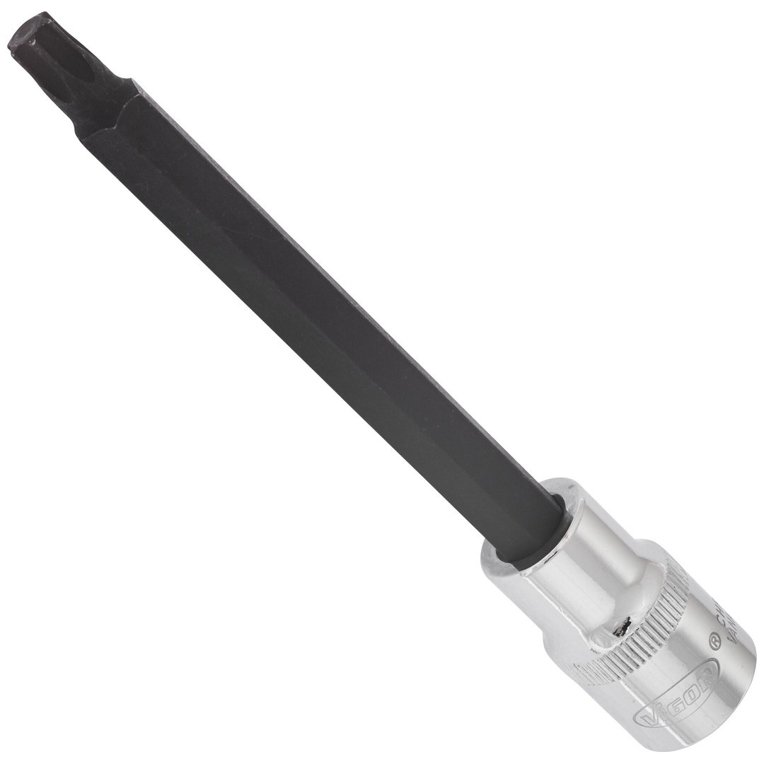 VIGOR Schraubendrehereinsatz, V2174, 1/2 (12,5 mm) Vierkant hohl, Innen TX Profil, SW T45