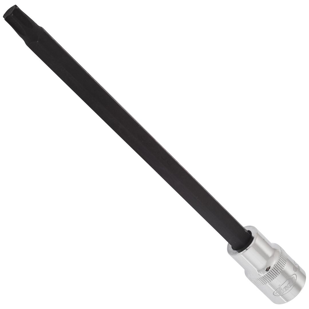 VIGOR Schraubendrehereinsatz, V2181, 1/2 (12,5 mm) Vierkant hohl, Innen TX Profil, SW T50