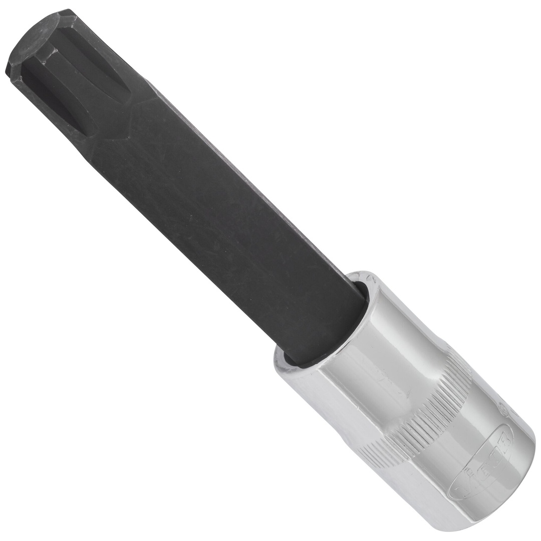 VIGOR Schraubendrehereinsatz, V2219, 1/2 (12,5 mm) Vierkant hohl, Innen Keilprofil Ribe-CV, SW M14