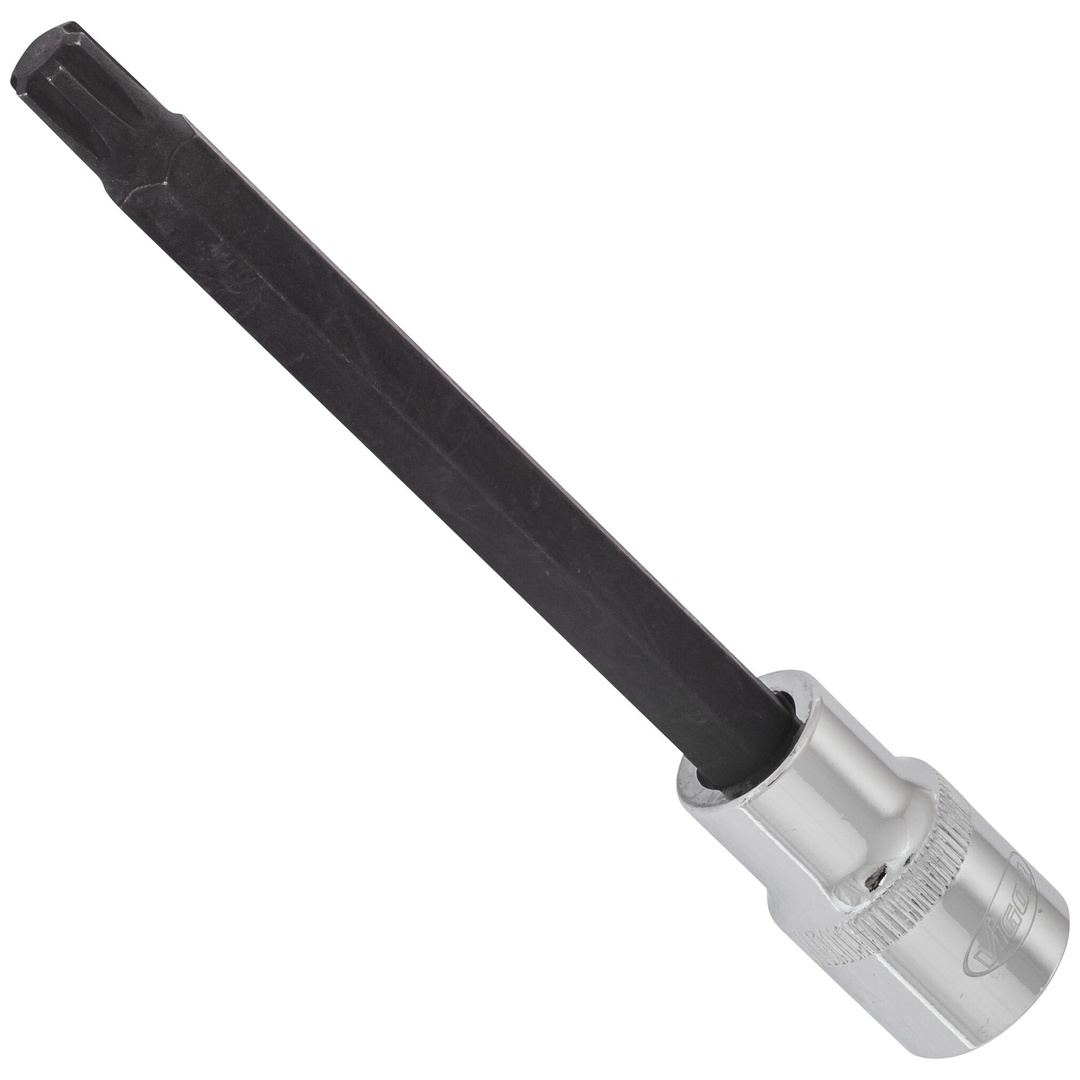 VIGOR Schraubendrehereinsatz, V2221, 1/2 (12,5 mm) Vierkant hohl, Innen Keilprofil Ribe-CV, SW M9
