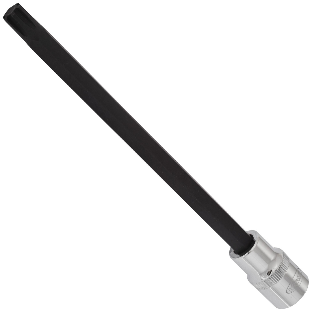 VIGOR Schraubendrehereinsatz, V2229, 1/2 (12,5 mm) Vierkant hohl, Innen Keilprofil Ribe-CV, SW M10