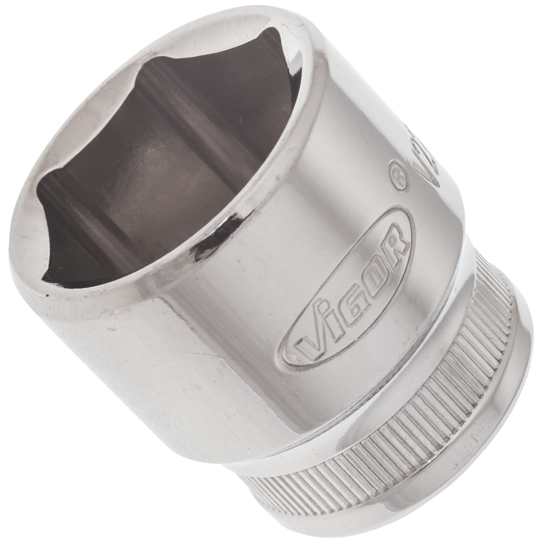 VIGOR Steckschlüsseleinsatz, 3/8 (10 mm) Vierkant hohl, Außen Sechskant Profil, SW 22 mm