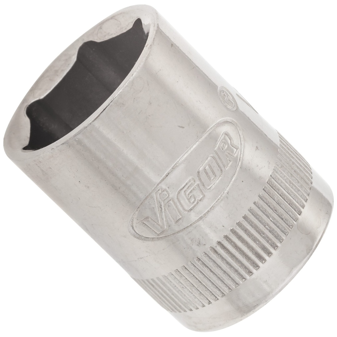 VIGOR Steckschlüsseleinsatz, 3/8 (10 mm) Vierkant hohl, Außen Sechskant Profil, SW 14 mm