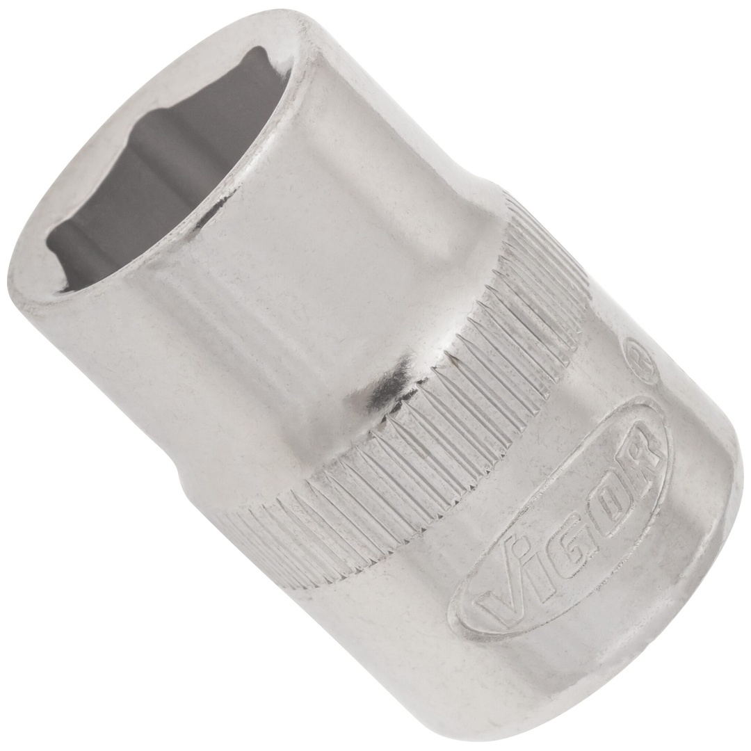 VIGOR Steckschlüsseleinsatz, 3/8 (10 mm) Vierkant hohl, Außen Sechskant Profil, SW 11 mm