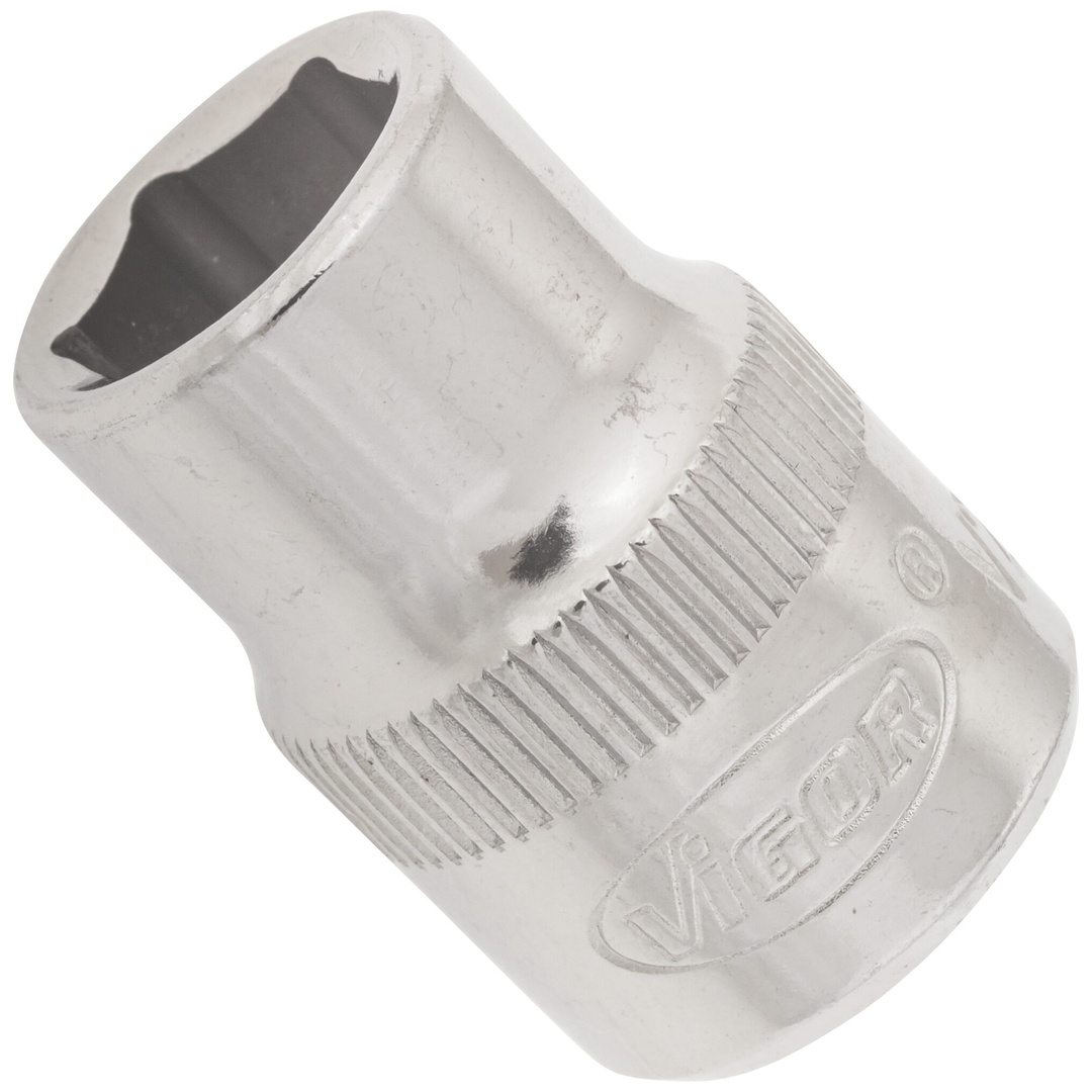 VIGOR Steckschlüsseleinsatz, 3/8 (10 mm) Vierkant hohl, Außen Sechskant Profil, SW 10 mm