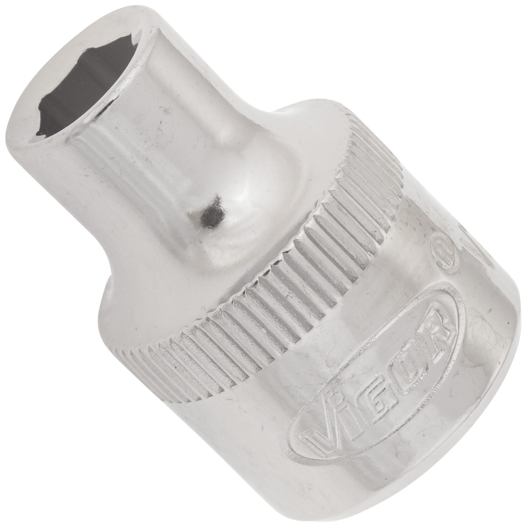 VIGOR Steckschlüsseleinsatz, 3/8 (10 mm) Vierkant hohl, Außen Sechskant Profil, SW 6 mm