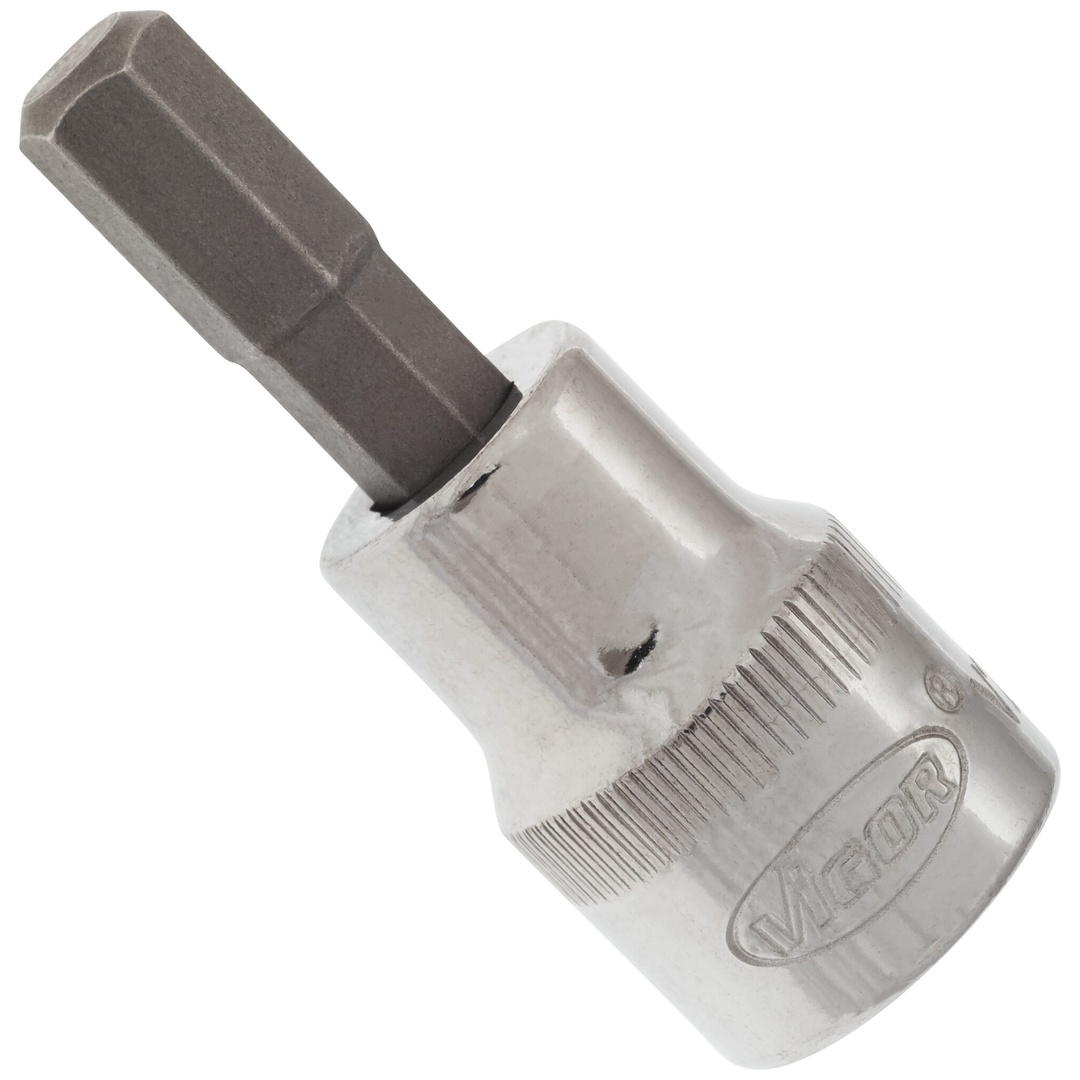 VIGOR Schraubendrehereinsatz, V2281N, 3/8 (10 mm) Vierkant hohl, Innen Sechskant Profil, SW 7 mm
