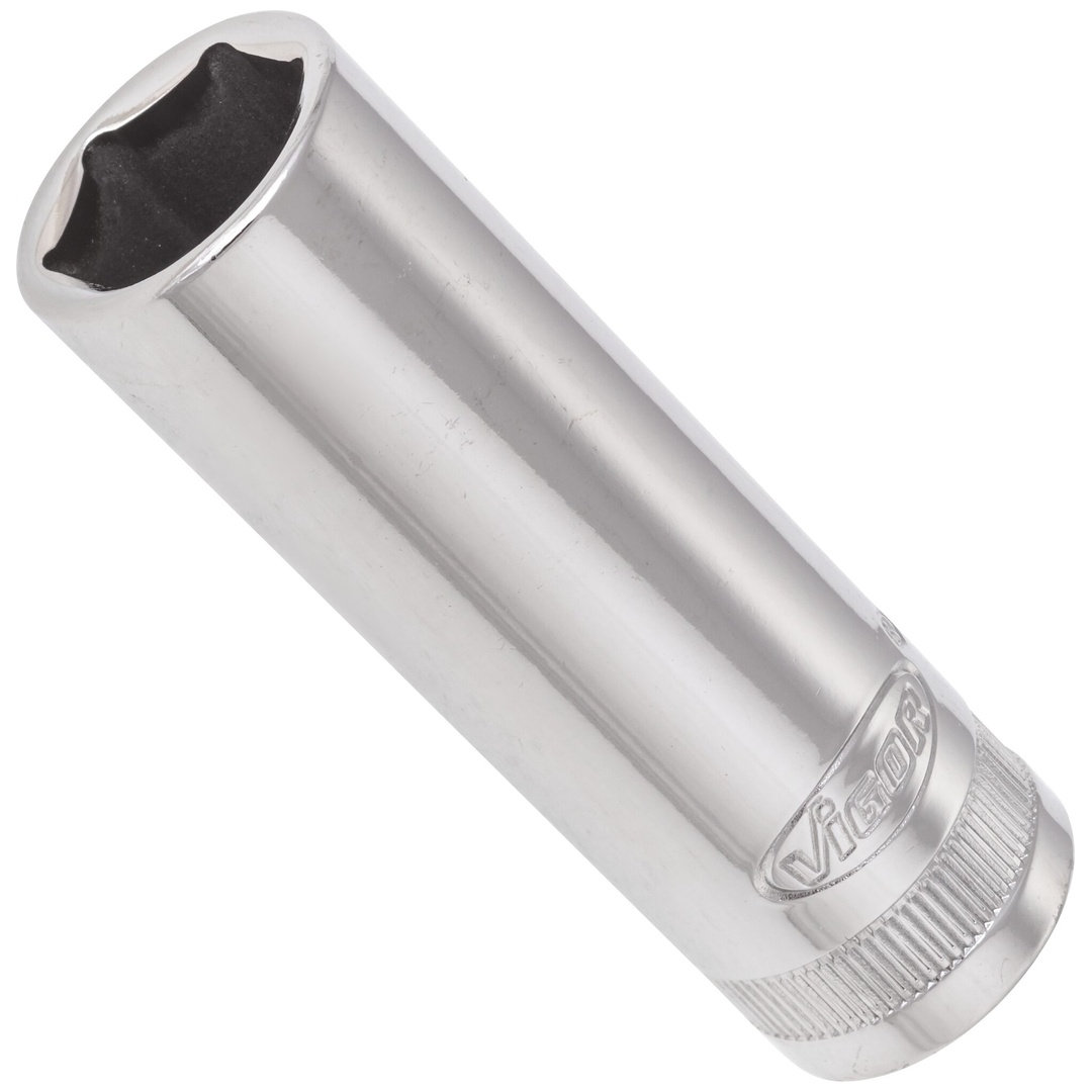 VIGOR Steckschlüsseleinsatz, lang, 3/8 (10 mm) Vierkant hohl, Außen Sechskant Profil, SW 14 mm