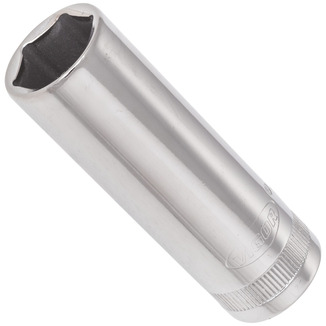 VIGOR Steckschlüsseleinsatz, lang, 3/8 (10 mm) Vierkant hohl, Außen Sechskant Profil, SW 15 mm