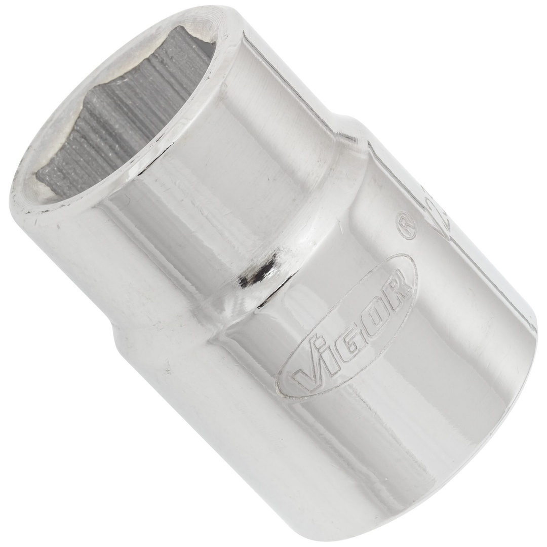 VIGOR Steckschlüsseleinsatz, 3/4 (20 mm) Vierkant hohl, Außen Sechskant Profil, SW 22 mm