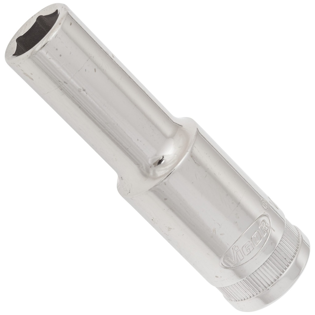 VIGOR Steckschlüsseleinsatz, lang, 1/2 (12,5 mm) Vierkant hohl, Außen Sechskant Profil, SW 11 mm