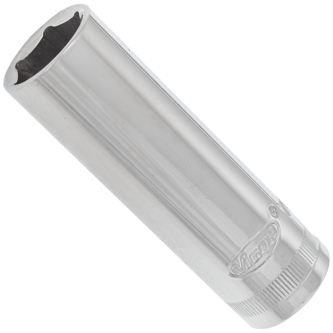 VIGOR Steckschlüsseleinsatz, lang, 1/2 (12,5 mm) Vierkant hohl, Außen Sechskant Profil, SW 17 mm