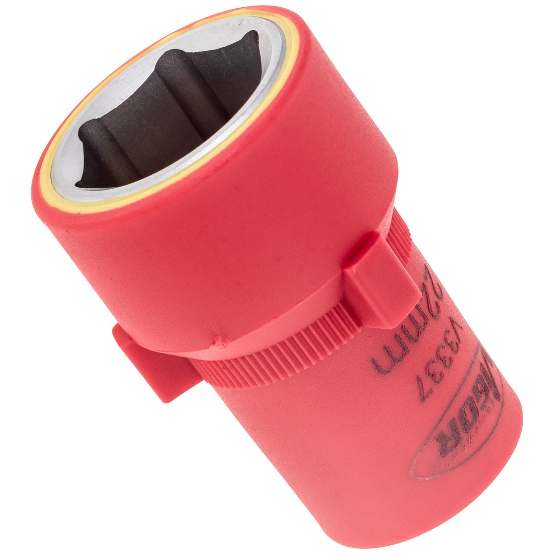 VIGOR VDE Steckschlüsseleinsatz, 1/2 (12,5 mm) Vierkant hohl, Außen Sechskant Profil, SW 22 mm