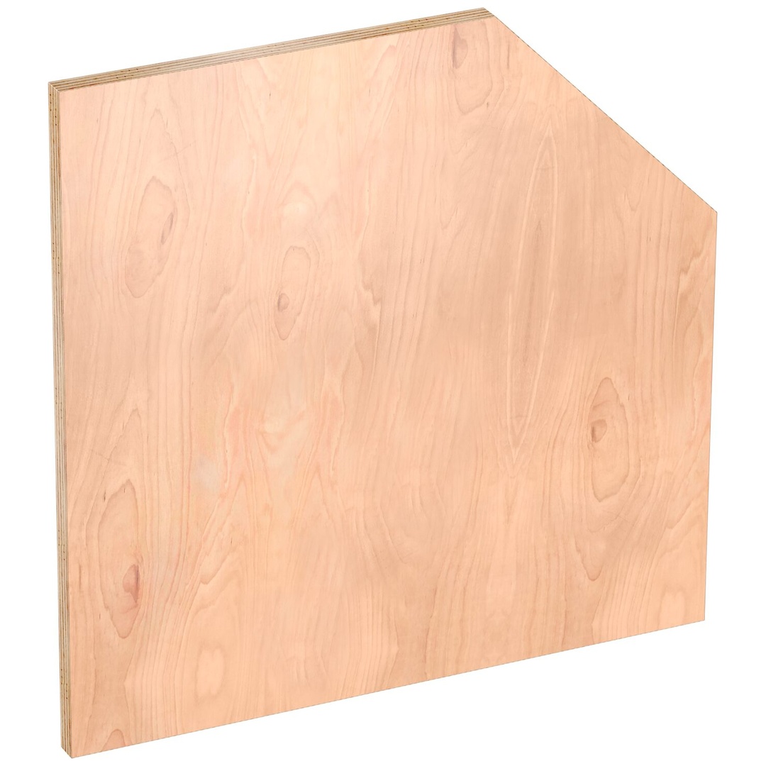 VIGOR Holz-Arbeitsplatte Tief, Fünfeck, (LxBxH) 1083 x 700 x 40 mm