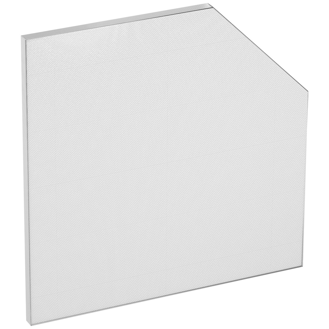 VIGOR Edelstahl-Arbeitsplatte Tief, Fünfeck, (LxBxH) 1083 x 700 x 40 mm