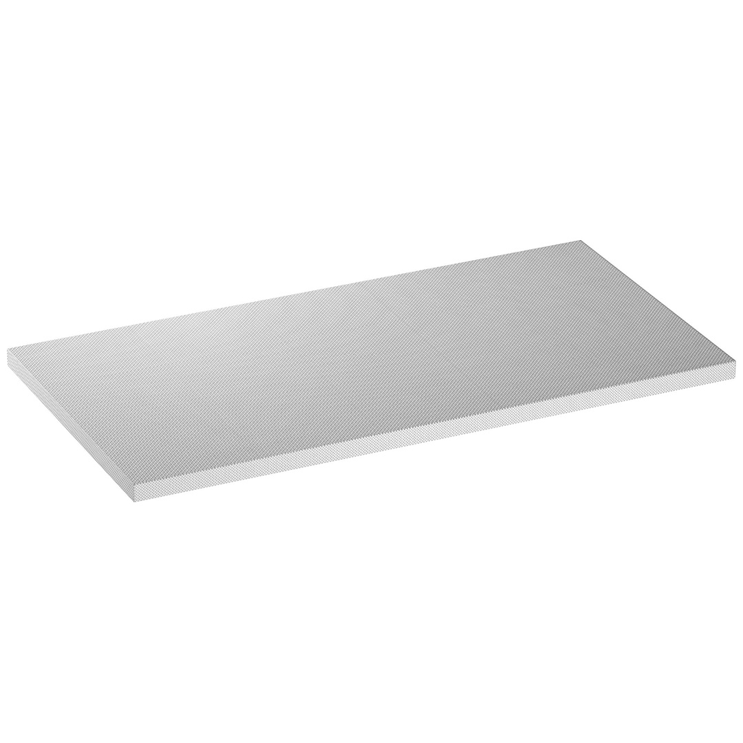 VIGOR Edelstahl-Arbeitsplatte Tief, mittel, (LxBxH) 1357 x 700 x 40 mm