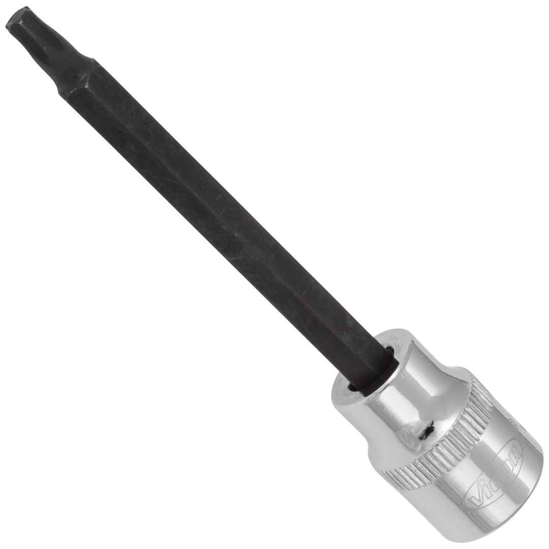 VIGOR Schraubendrehereinsatz, V6085, 3/8 (10 mm) Vierkant hohl, Innen TX Profil, SW T25