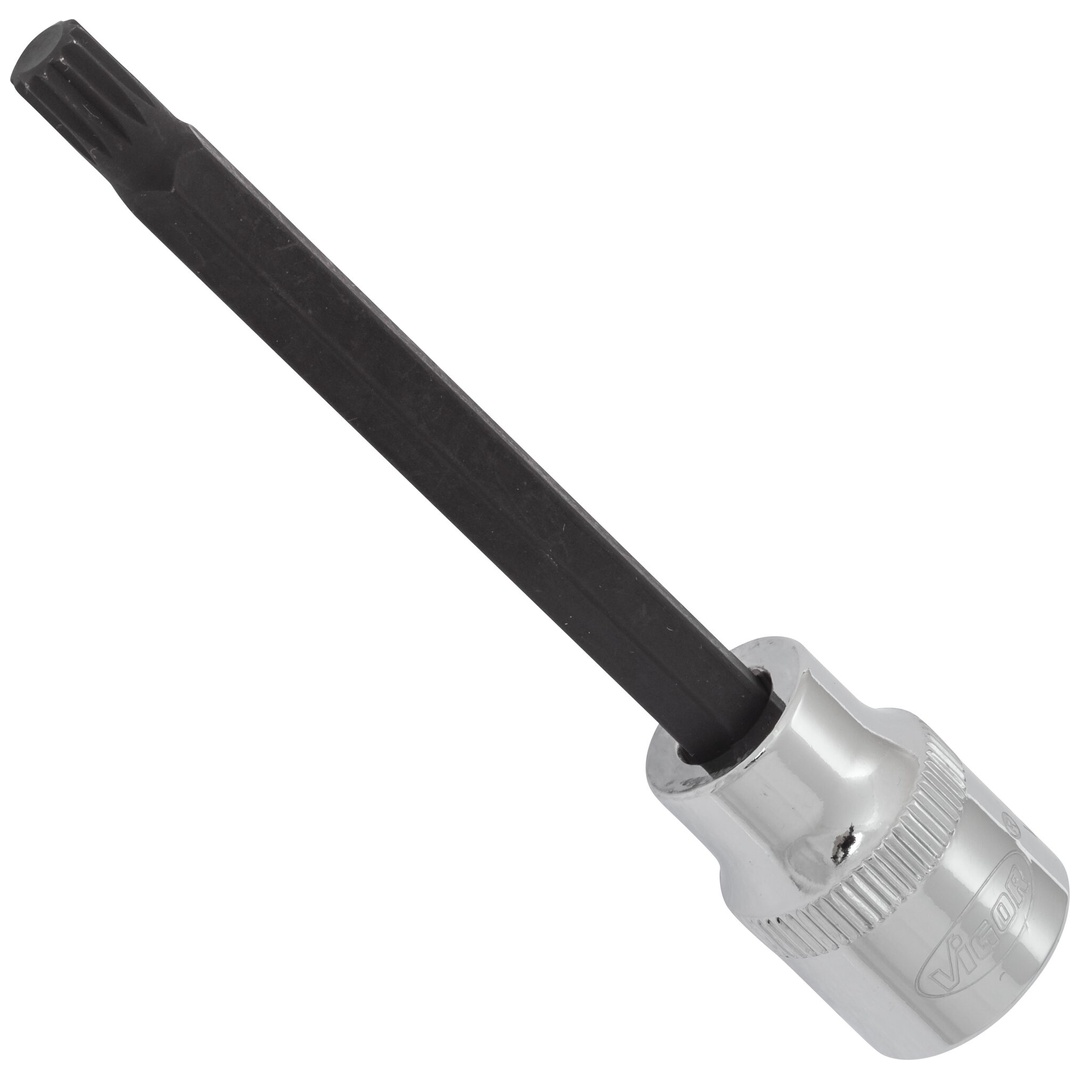 VIGOR Schraubendrehereinsatz, V6115, 3/8 (10 mm) Vierkant hohl, Innen Vielzahn Profil XZN, SW M6