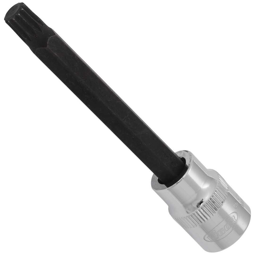 VIGOR Schraubendrehereinsatz, V6116, 3/8 (10 mm) Vierkant hohl, Innen Vielzahn Profil XZN, SW M8