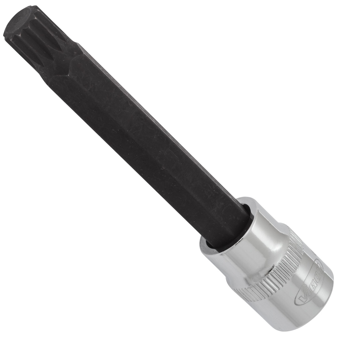 VIGOR Schraubendrehereinsatz, V6118, 3/8 (10 mm) Vierkant hohl, Innen Vielzahn Profil XZN, SW M10