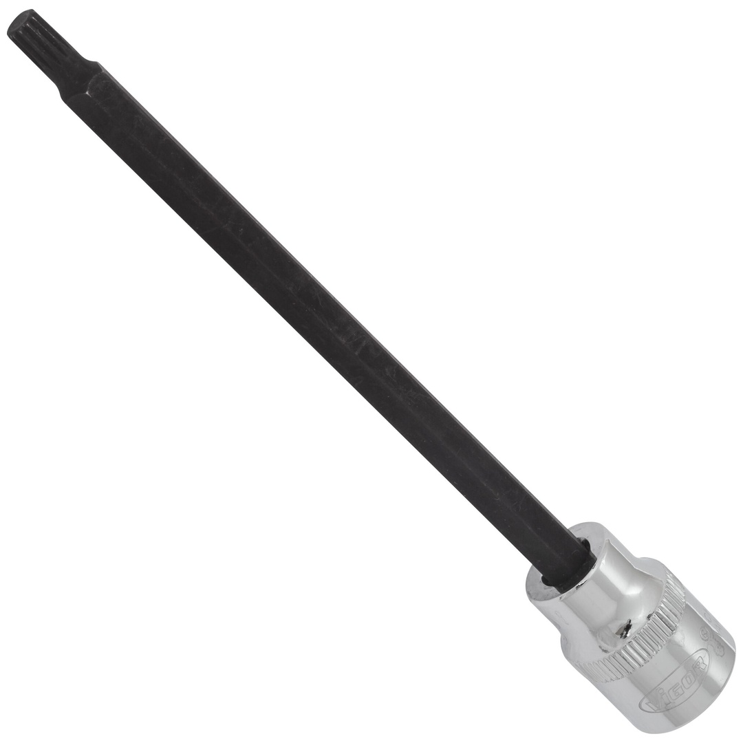 VIGOR Schraubendrehereinsatz, V6121, 3/8 (10 mm) Vierkant hohl, Innen Vielzahn Profil XZN, SW M5