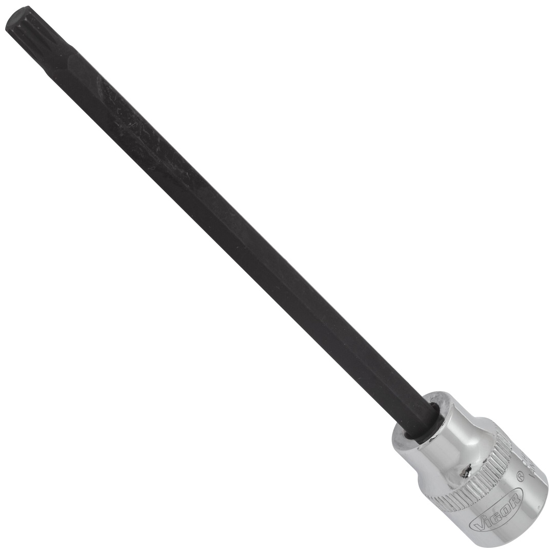 VIGOR Schraubendrehereinsatz, V6122, 3/8 (10 mm) Vierkant hohl, Innen Vielzahn Profil XZN, SW M6
