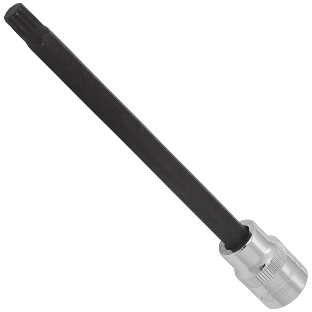 VIGOR Schraubendrehereinsatz, V6123, 3/8 (10 mm) Vierkant hohl, Innen Vielzahn Profil XZN, SW M8