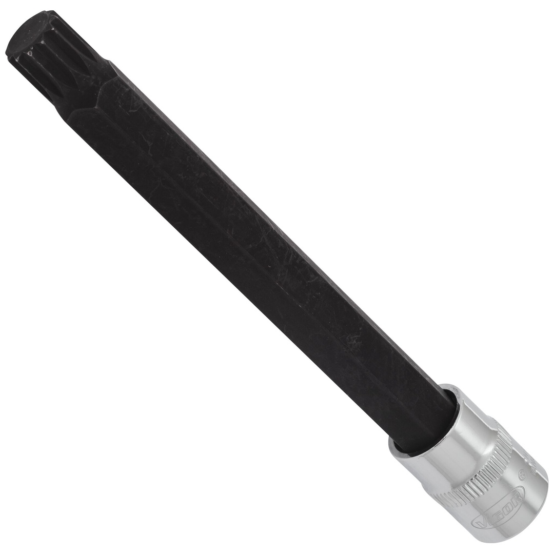 VIGOR Schraubendrehereinsatz, V6126, 3/8 (10 mm) Vierkant hohl, Innen Vielzahn Profil XZN, SW M12