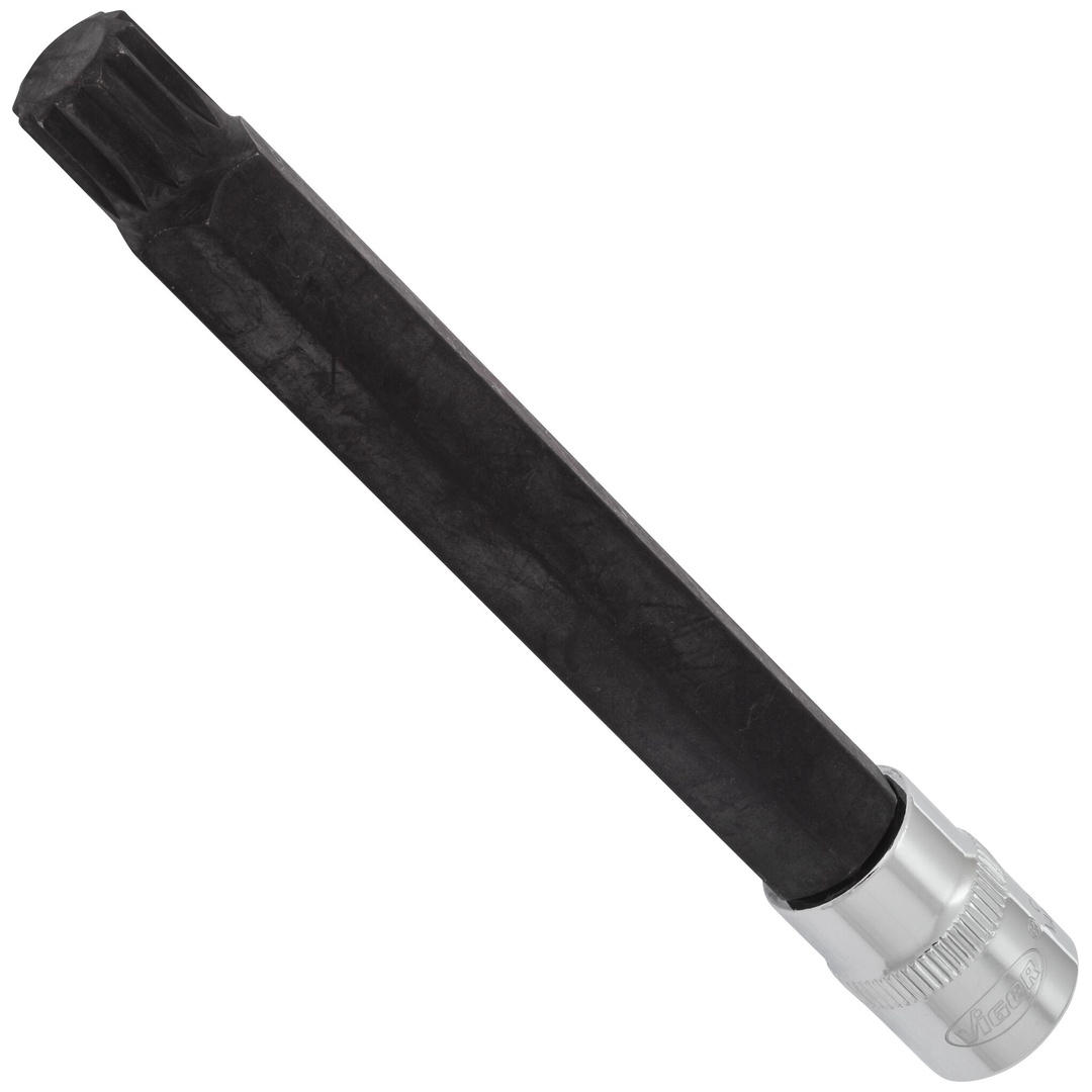 VIGOR Schraubendrehereinsatz, V6127, 3/8 (10 mm) Vierkant hohl, Innen Vielzahn Profil XZN, SW M14
