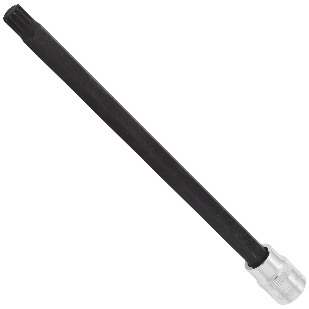 VIGOR Schraubendrehereinsatz, V6128, 3/8 (10 mm) Vierkant hohl, Innen Vielzahn Profil XZN, SW M8