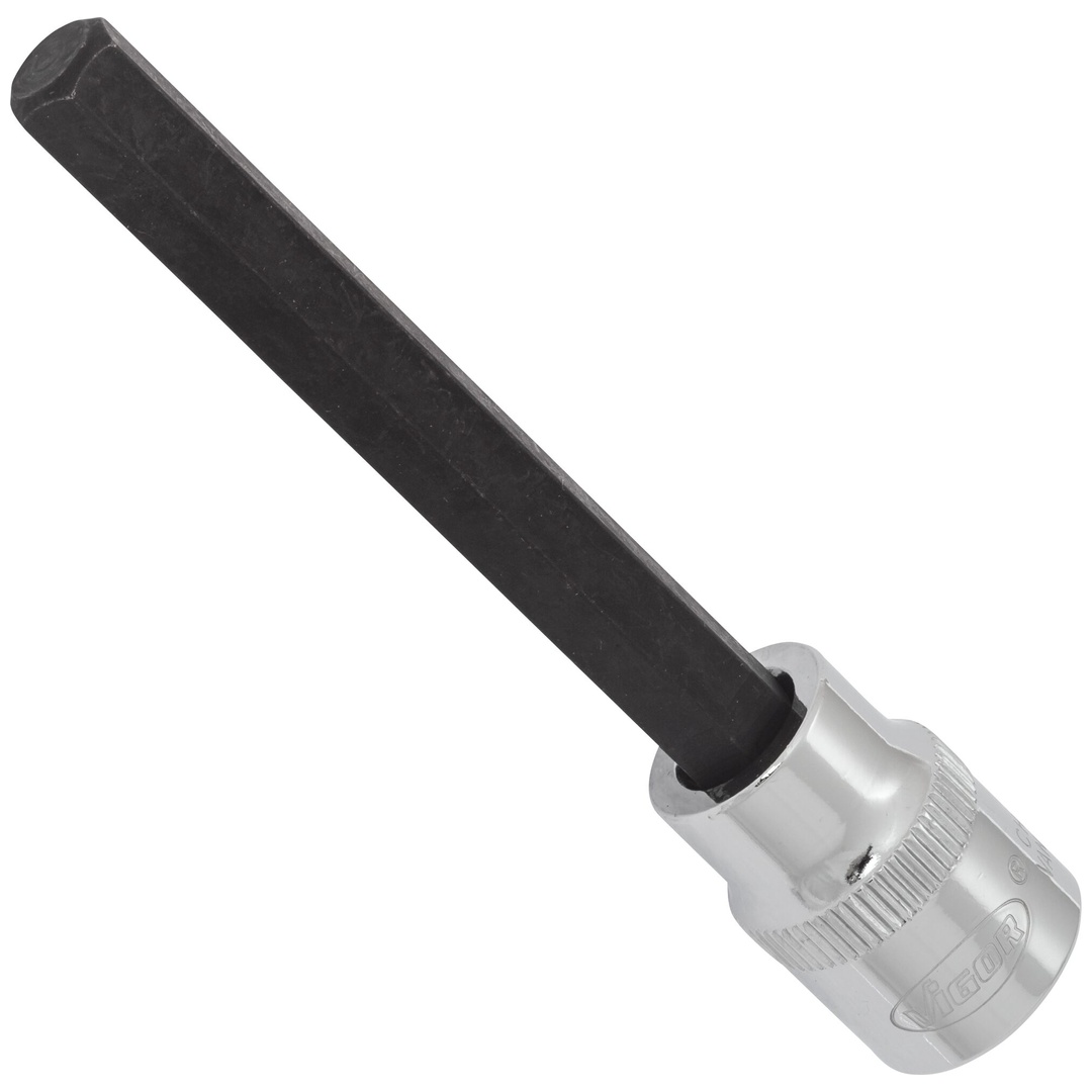VIGOR Schraubendrehereinsatz, V6144, 3/8 (10 mm) Vierkant hohl, Innen Sechskant Profil, SW 8 mm